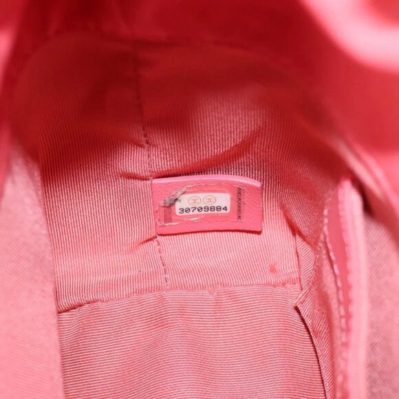 CHANEL Chain Shoulder Bag Lamb Skin Pink Gold CC Auth 126608M - Picture 11 of 15